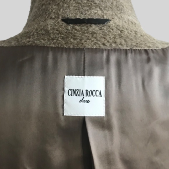 Cinzia Rocca Coat Virgin Wool and Alpaca blend Size 8 - Picture 11 of 14